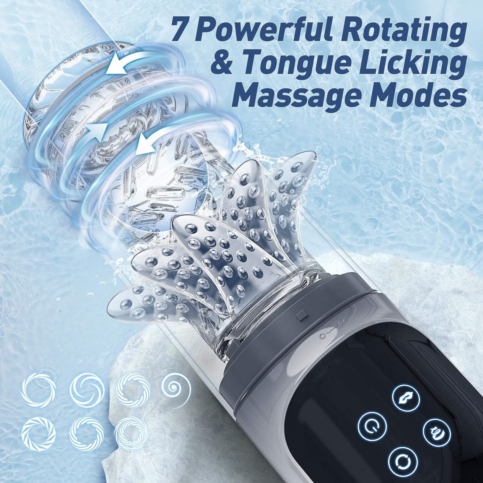 Male Masturbator - Powerful Sucking Rotating Pocket Pussy Male Sex Toy Domlust Male Masturbator - Powerful Sucking Rotating Pocket Pussy Male Sex Toy Domlust