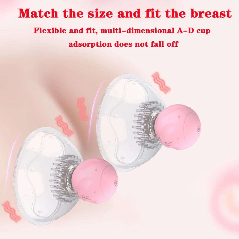 Mamelon Sucker Masseur - Tire-lait Rotatif Stimulation Femmes Sex Toys