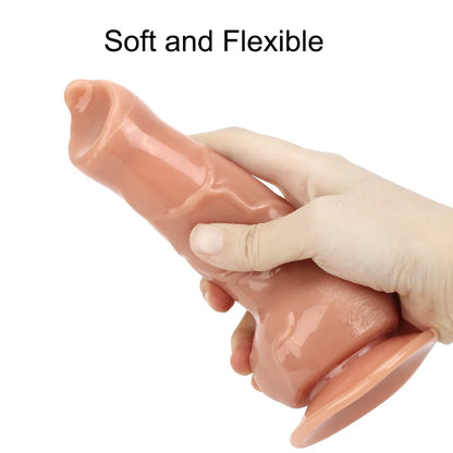Realistic Dog Dildo - Silicone Animal Dildo Butt Plug Sex Toys for Men Women