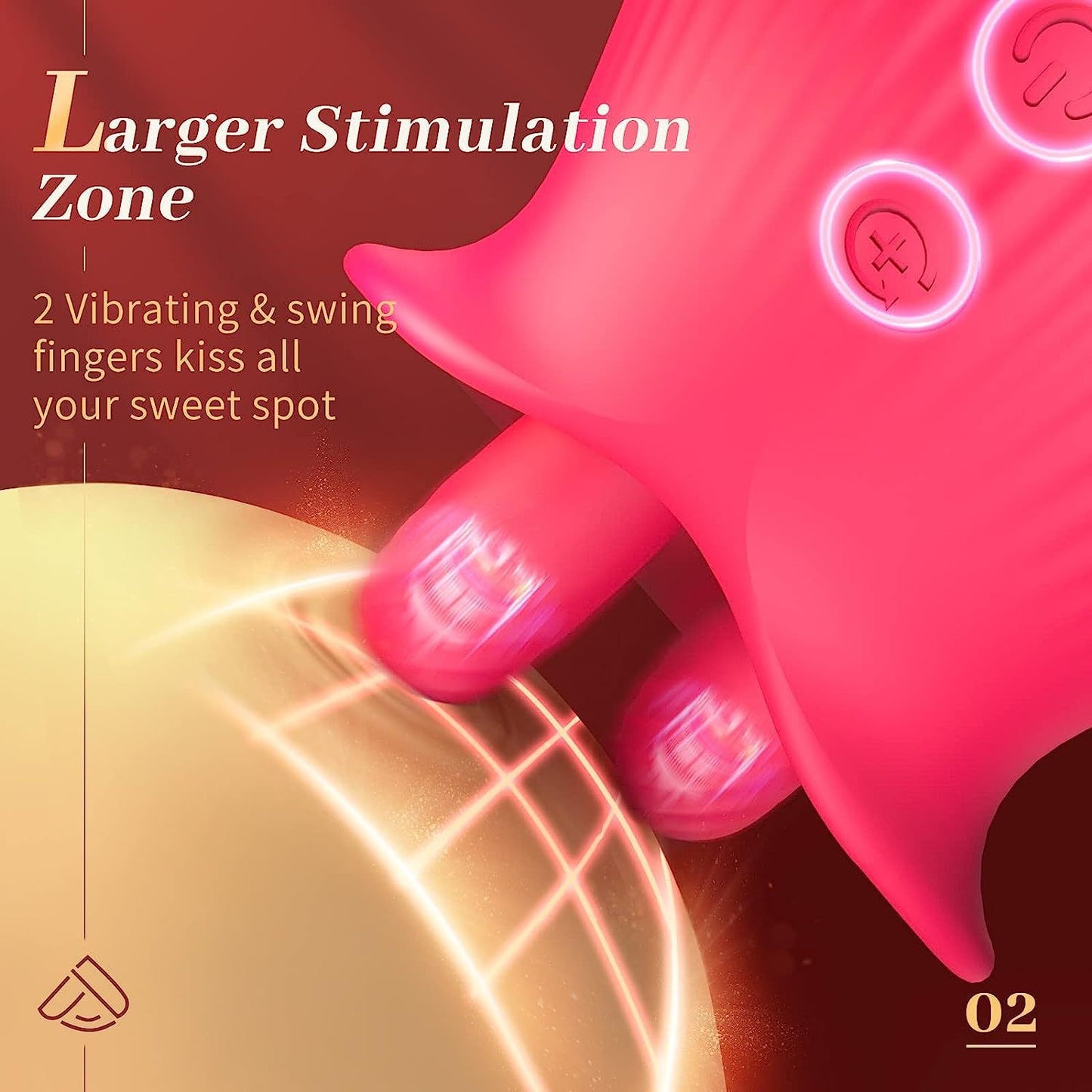 Nipple Clit Stimulator - Dual Tongue Rotating Licking Oral Sucking Female Sex Toys
