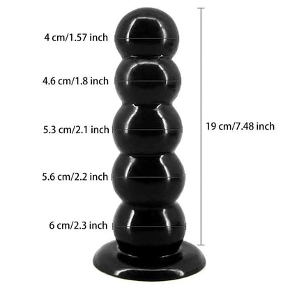 Huge Dildo Butt Plug - Graduated Beads Anal Dildos Sex Toys for Men Women