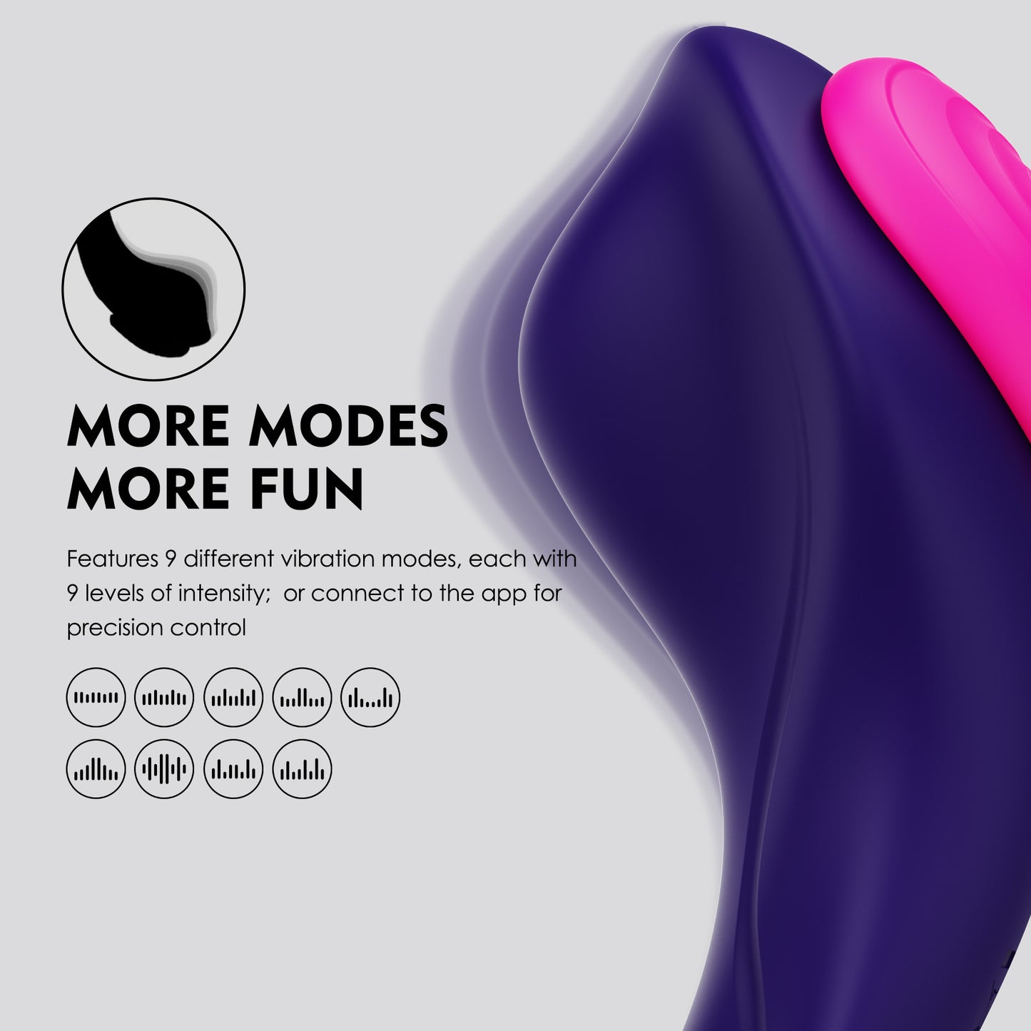 Vibromasseur de culotte télécommandé - Stimulateur de clitoris portable Heartring Magnetic Female Sex Toys