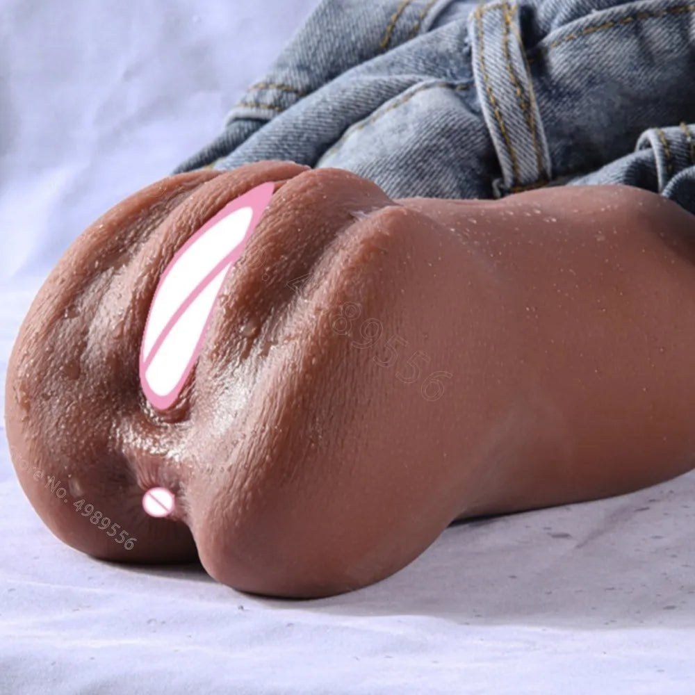 Realistic Vagina Pocket Pussy - Silicone Penis Massage Male Masturbator Sex Toys