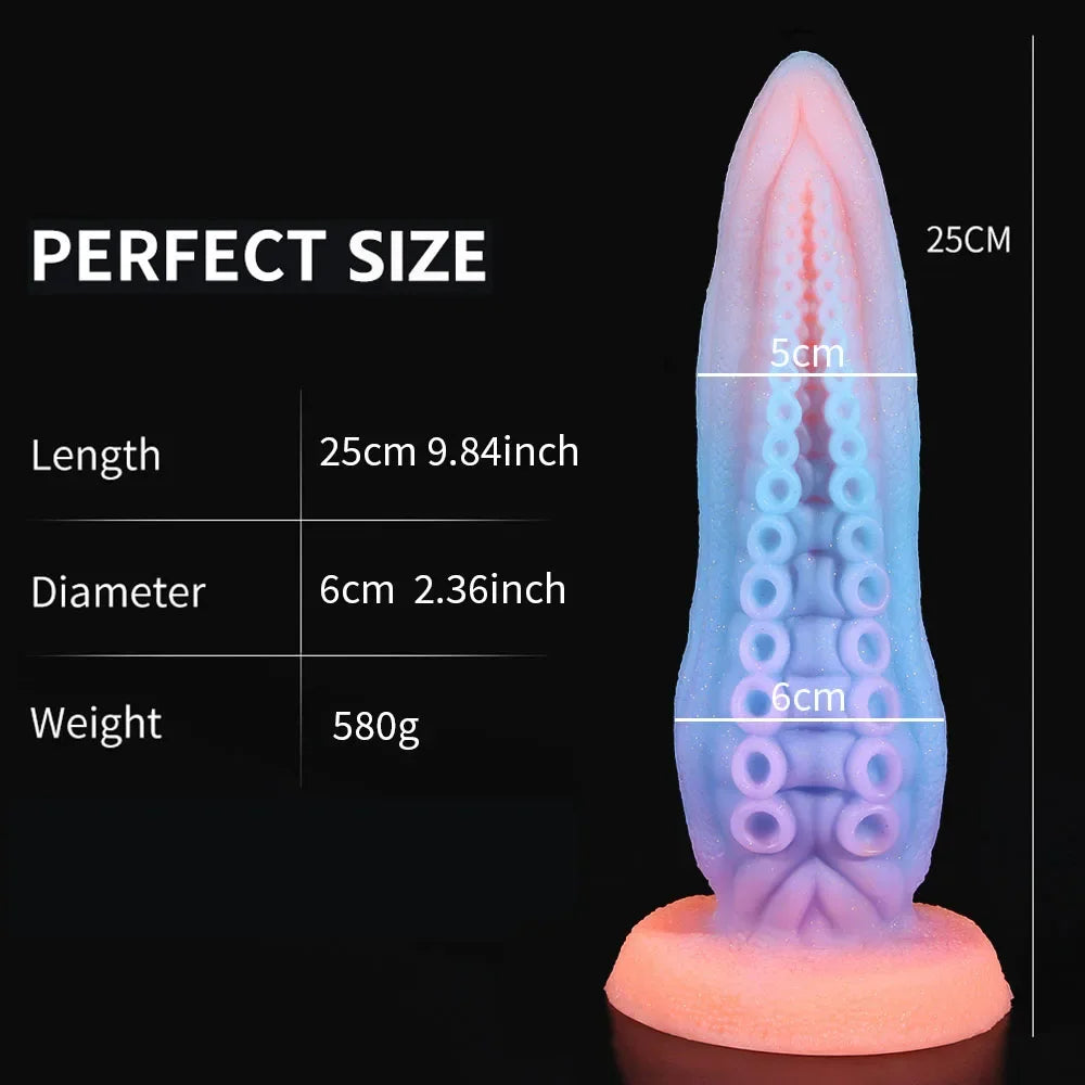 Luminous Monster Tentacle Dildos - Exotic Fantasy Dildo Butt Plug Anal Sex Toys