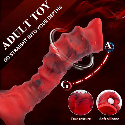 Fantasy Monster Dildo Butt Plug - Exotic Alien Silicone Suction Cup Vaginal Prostate Toy