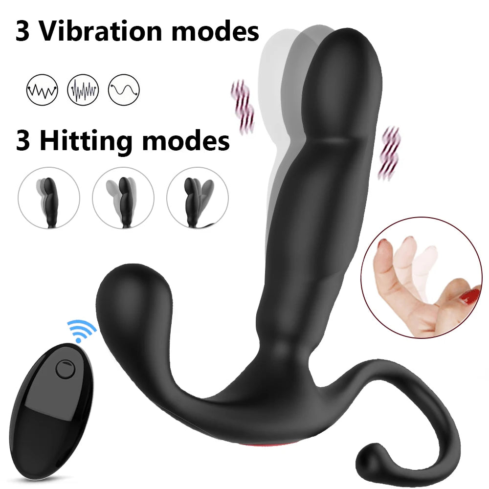 Remote Controlled Prostate Massager - Finger Prostate Massage Anal Plug Sex Toy