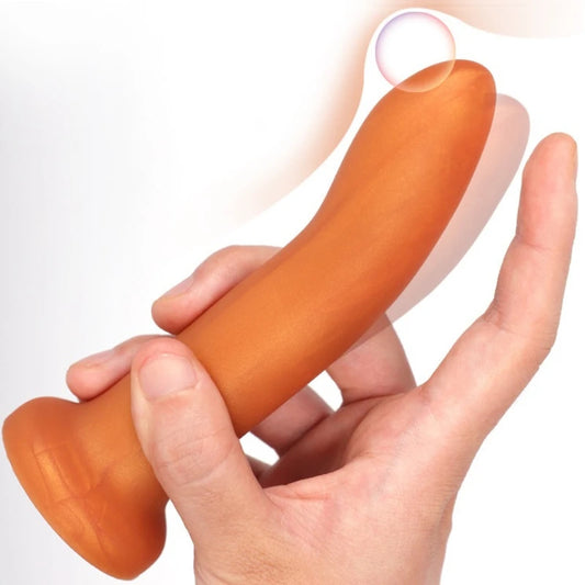 Finger Prostate Massage Anal Dildo - Silicone Butt Plug Sex Toys for Men Women