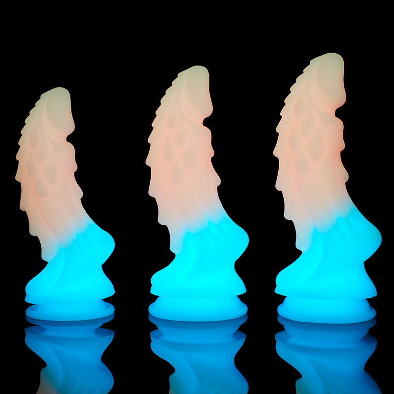 Luminous Dragon Monsterdildo Butt Plug - Exotic Silicone Dildos Suction Cup Sex Toy