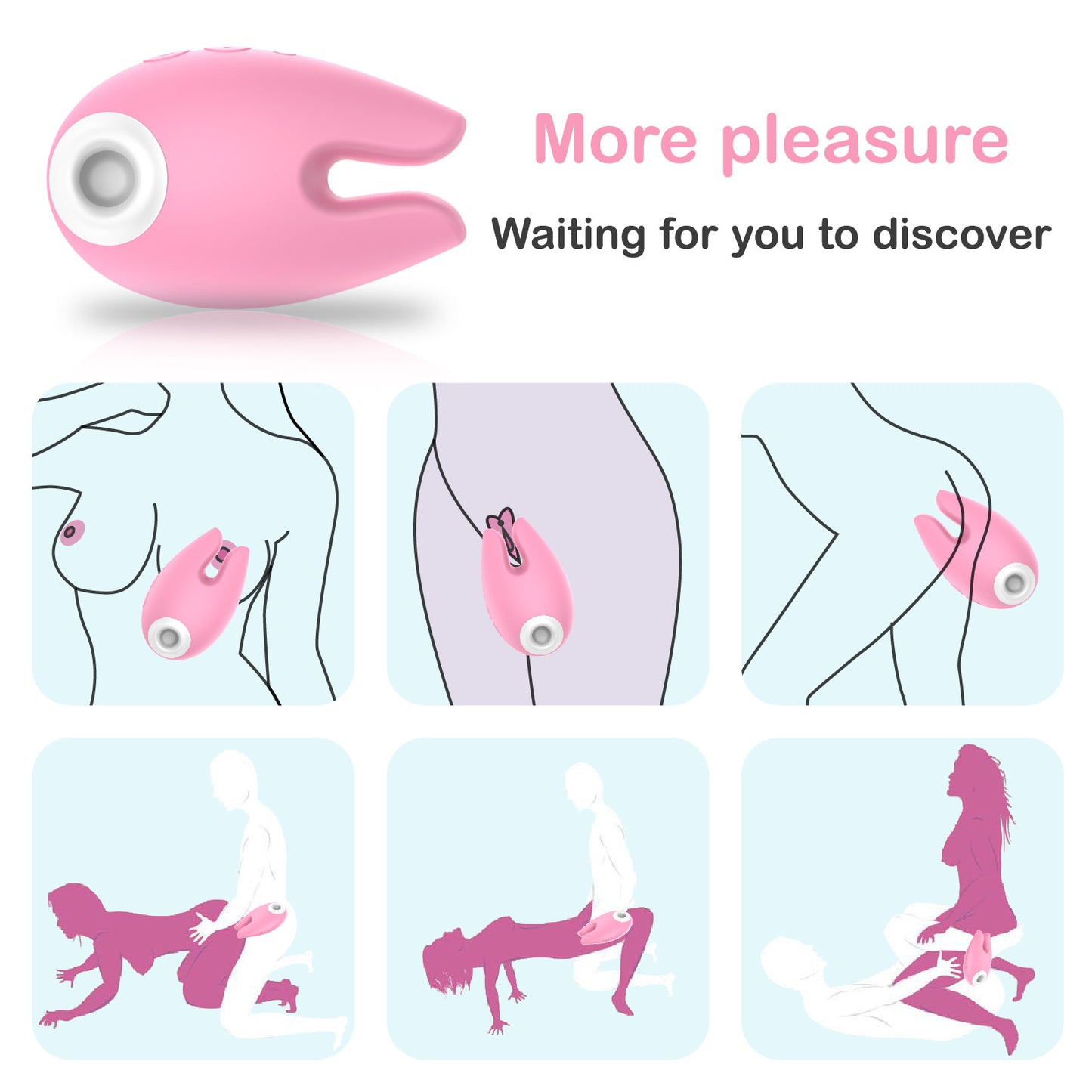 Clit Sucking Nipple Clamp Female Sex Toys - Vibromasseur clitoridien extra silencieux