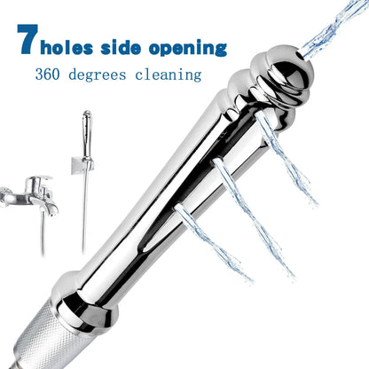 Enema Bidet Anal Douche Shower Cleaning - 7 Holes Side Opening Metal Anal Cleaner
