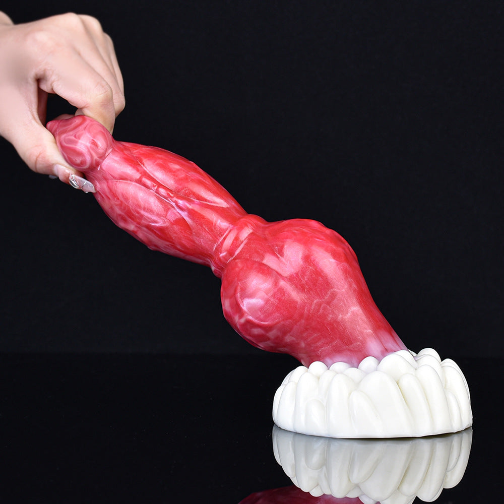 Fantaisie énorme gode pour chien - gros pénis animal noué vagin masturbateur plug anal jouet