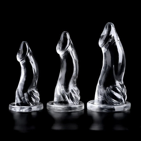 Godemichet anal en silicone - Godes réalistes en gelée, jouets sexuels anaux vaginaux
