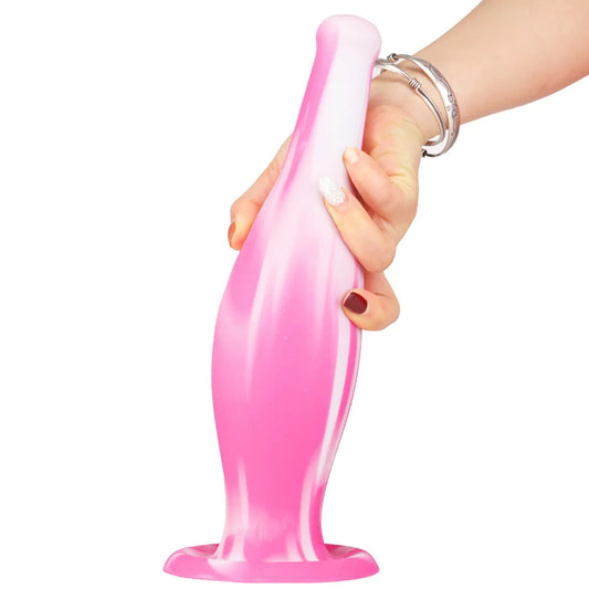Fantasy Bowling Anal Dildo Butt Plug - Exotic Color-Mixing Silicone Sex Toys for Women
