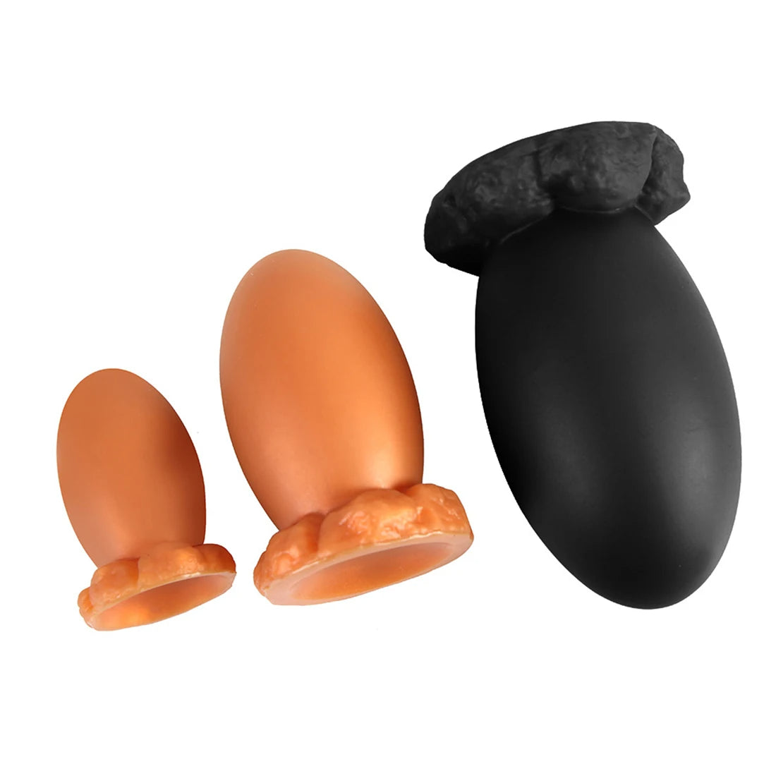 Gode ​​anal en silicone souple - Jouets pour adultes dilatateur de plug anal en forme d'œuf de dragon réaliste