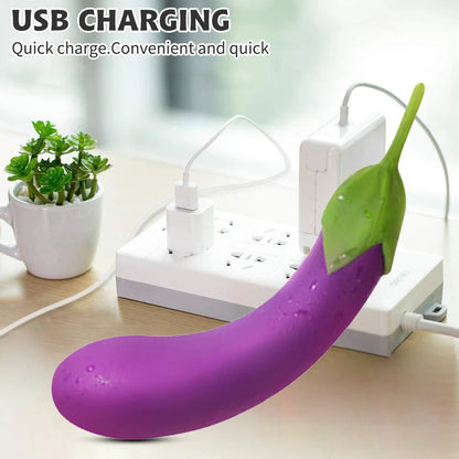 Auberginen-G-Punkt-Vibrator – Domlust Analdildo, vibrierender Analplug