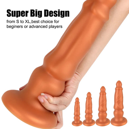 Huge Anal Dildo - Silicone Anal Expander Butt Plug Prostate Massager