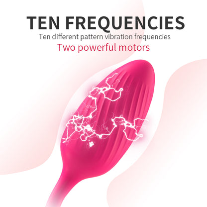 Remote Control Panty Egg Vibrator - E-stim Shocking Vibrating Butt Plug - Domlust