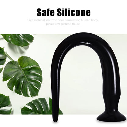 Silicone Anal Dildo Butt Plug - 20 inch Long Tail Anal Dilator G Spot Stimulator Prostate Milk