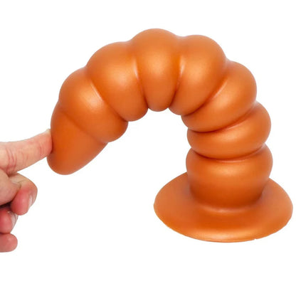 Riesiger Analdildo-Buttplug – Big Threads Silikondildos mit Saugnapf, freihändiges Spielen