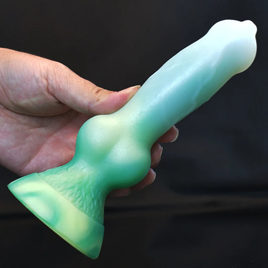 Godemichet anal Crystal Dog - Petit gode monstrueux exotique pour homme et femme