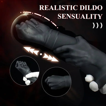 Huge Black Anal Dildo Butt Plug - Lifelike Fist Silicone Vaginal Anal Expander Sex Toy