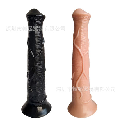 Langer Pferdedildo-Buttplug – realistisches Tier-Analdildo-Sexspielzeug für Männer und Frauen