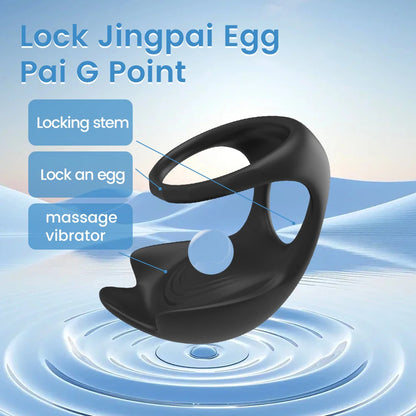 Vibrating Cock Ring Male Sex Toys - Remote Control Penis Delay Ejaculation Vibrator