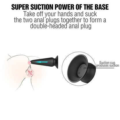 Remote Control Vibrating Butt Plug - Tapered Vaginal Anal Stimulator Prostate Massager