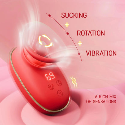 Vacuum Clit Vibrator - Nipple Clitoral Sucking Licking Sex Toy for Women