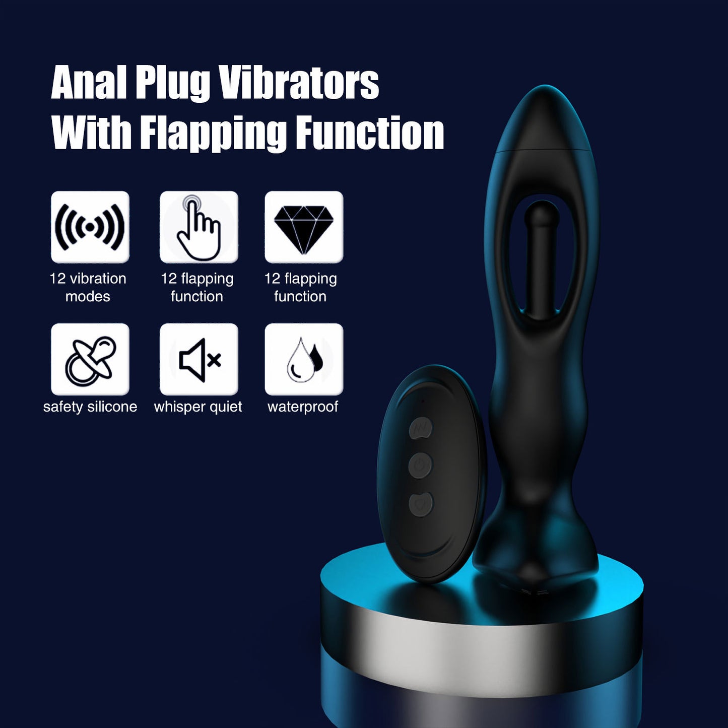 Ferngesteuerter Analdildo-Vibrator – Kitzelndes Prostata-Massagegerät