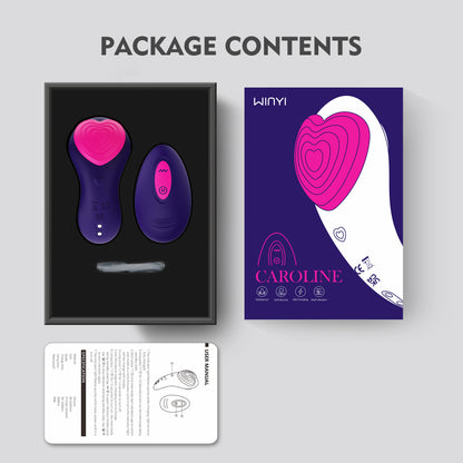 Vibromasseur de culotte télécommandé - Stimulateur de clitoris portable Heartring Magnetic Female Sex Toys