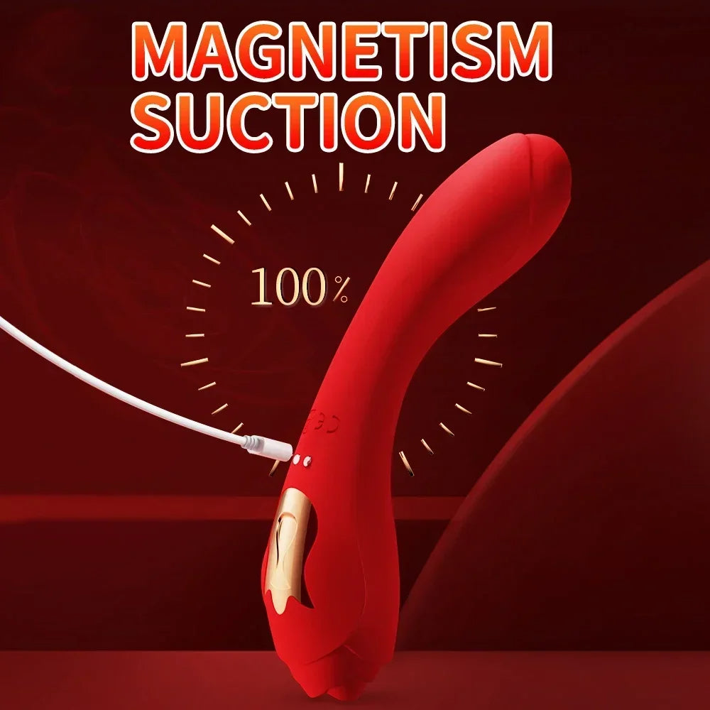 Vibrating Dildos G Spot Clit Stimulator - Dual End Dildo Vibrator Bendable Female Sex Toys