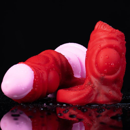Monsterdildo Penisring Penishülle Penisvergrößerer Silikon Dehnbares Sexspielzeug für Männer
