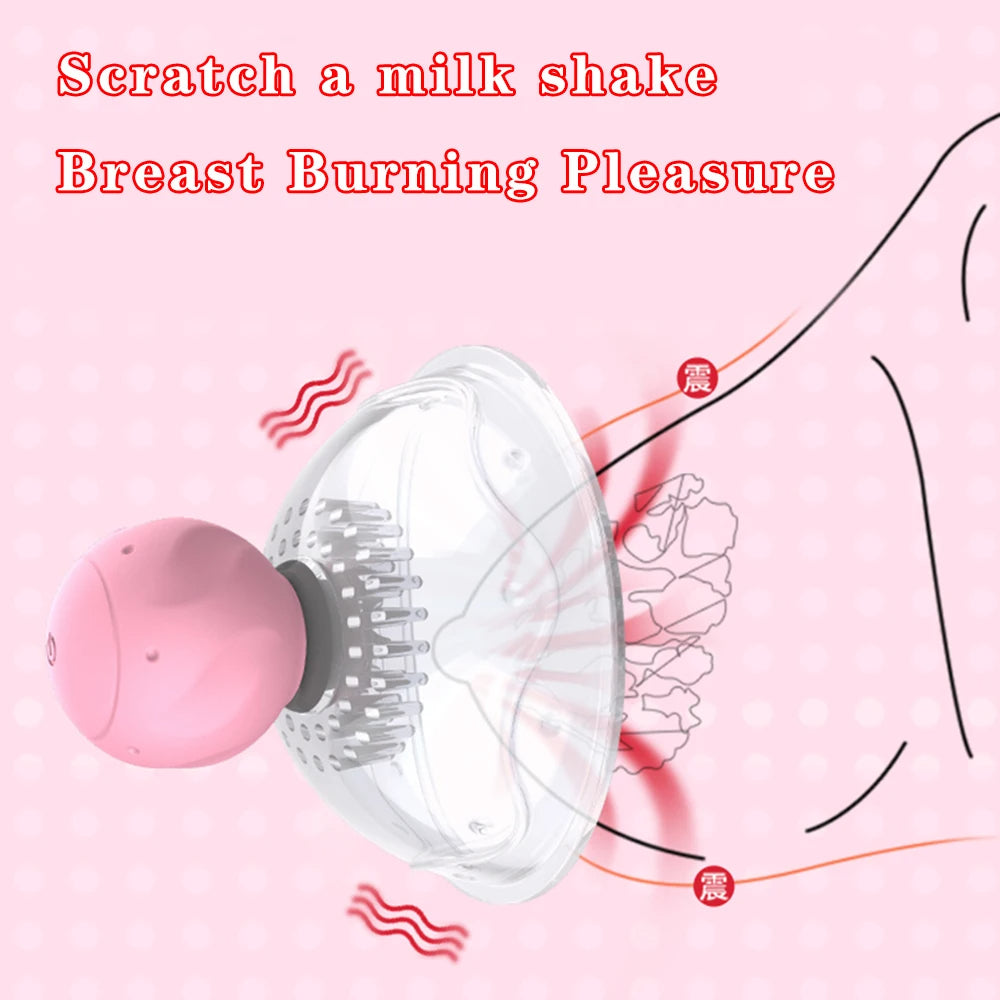 Mamelon Sucker Masseur - Tire-lait Rotatif Stimulation Femmes Sex Toys