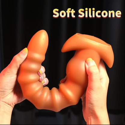 Huge Anal Beads Butt Plug - Big Threads Silicone Anal Dildo Sex Toys for Women Men