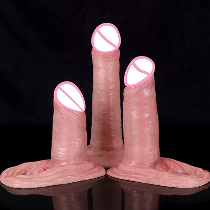 Penishülle aus Silikon zur Penisvergrößerung – riesiger realistischer Dildo, Kondom, Penisring, verzögerte Ejakulation, Sexspielzeug für Männer