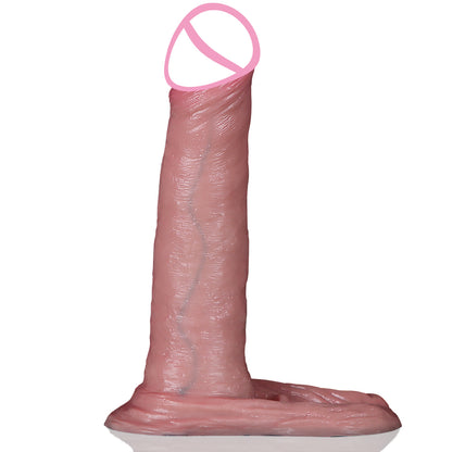 Realistic Cock Sleeve Mals Sex Toys - Lifelike Large Big Girth Silicone Penis Enlarger