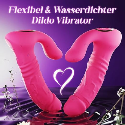 APP-gesteuerter Analdildo mit stoßendem Klitorisstimulator – tragbarer G-Punkt-Vibrator mit Fernbedienung