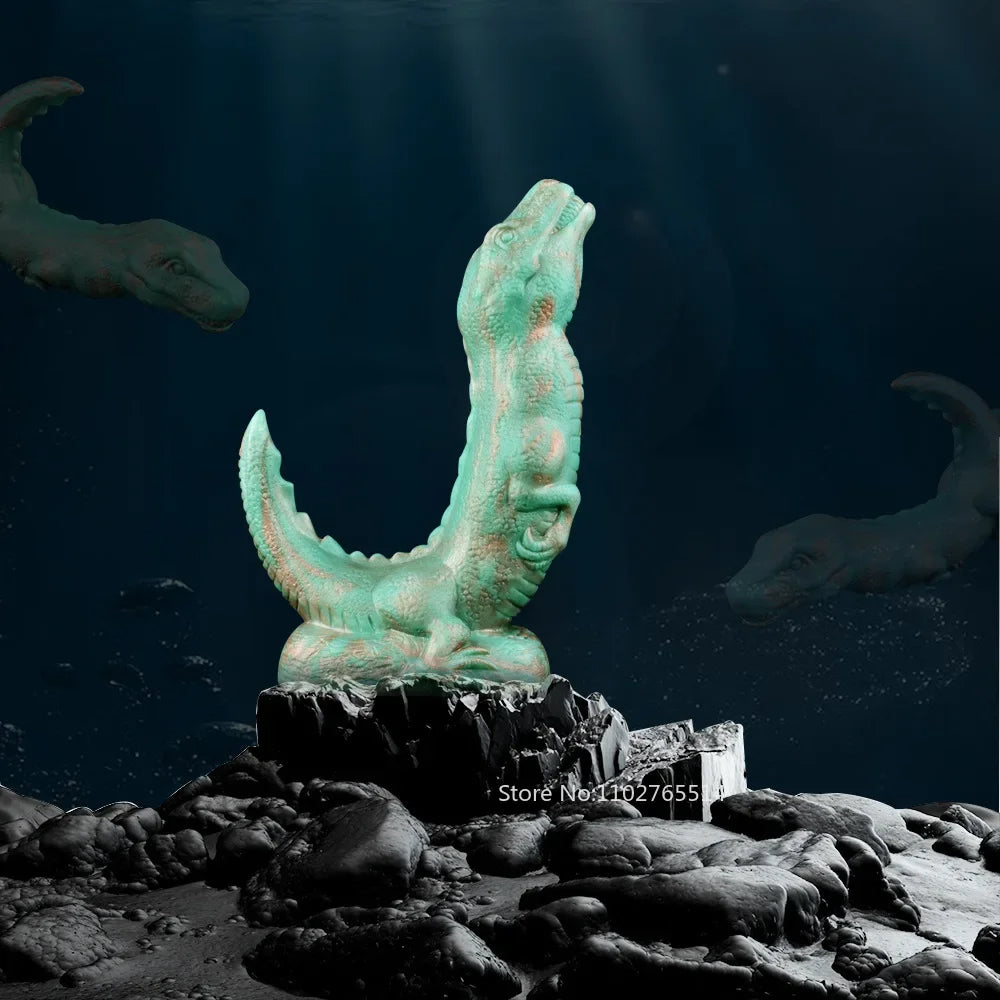 Strapless Dinosaur Monster Dildo Butt Plug - Exotic Realistic Silicone Anal Dildos Female Sex Toy