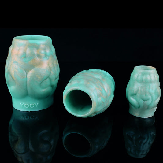 Silicone Fantasy Cock Sheath Ring - Monstedildo Open End Penis Sleeve Male Sex Toy