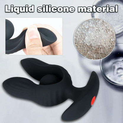 Inflatable Vibrating Anal Plug - Anal Ball Expander Estim Prostate Massager - Domlust