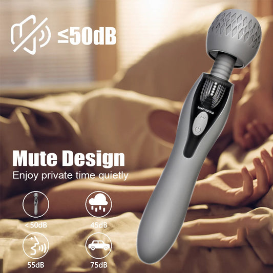 Vibromasseur baguette magique-stimulateur clitoridien à Double extrémité G Spot jouets sexuels féminins