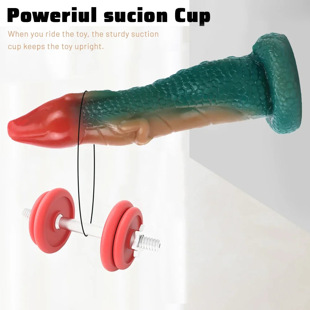 Monster Animal Dildo Butt Plug - Fantasy Dildos Exotic Silicone Vagina Anal Sex Toy