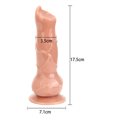 Realistic Dog Dildo - Silicone Animal Dildo Butt Plug Sex Toys for Men Women