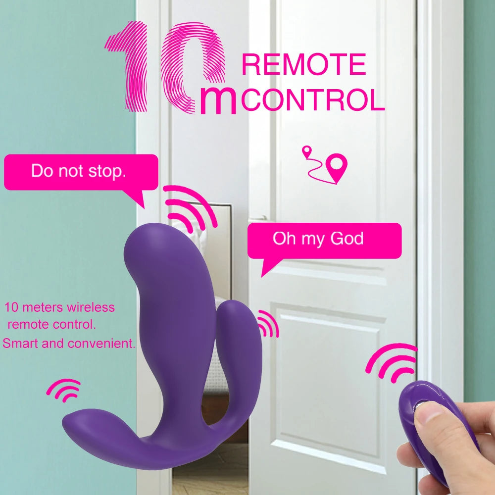 Remote Control Vibrating Panties Female Sex Toys - Wearable Double End Domlust Remote Control Vibrating Panties Female Sex Toys - Wearable Double End Domlust