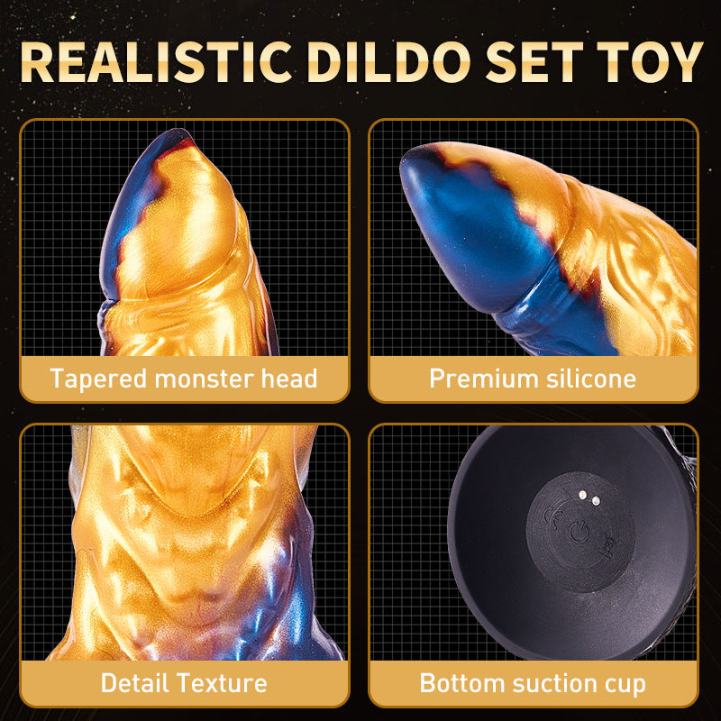Huge Monster Dildo Thrusting Butt Plug - Remote Control Realistic Dildos Prostate Massager