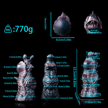 Alien Pussy: Obsidian Maw Silicone Sleeve for Sci-Fi Fantasy