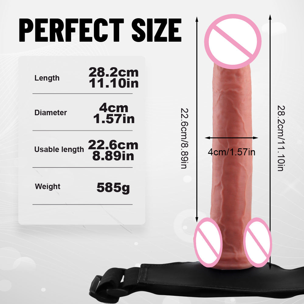 11 inch Strapless Strap On Dildo - Realistic Dildos Vaginal Anal Couple Sex Toys for Women