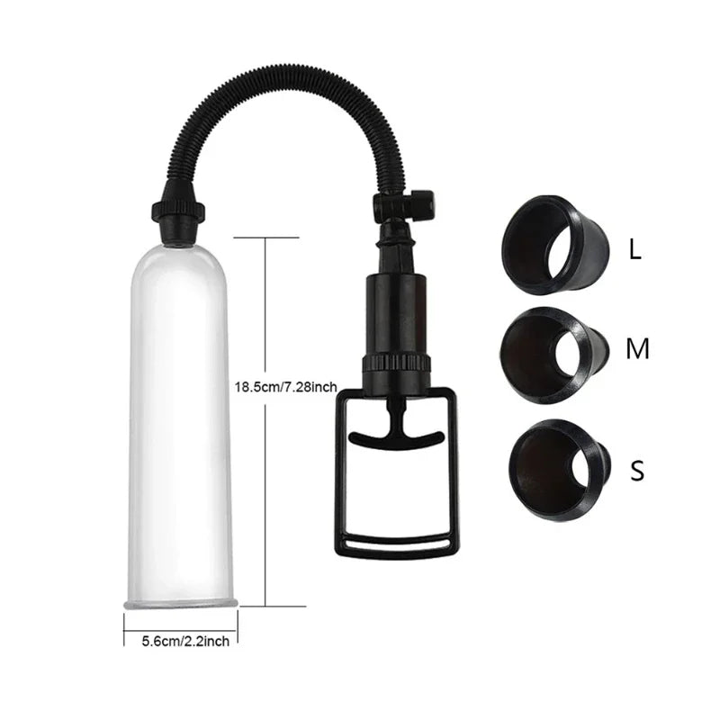 Jouet sexuel masculin de pompe à pénis sous vide - Kits de formation d'éjaculation de retard d'agrandisseur manuel