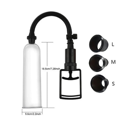 Jouet sexuel masculin de pompe à pénis sous vide - Kits de formation d'éjaculation de retard d'agrandisseur manuel
